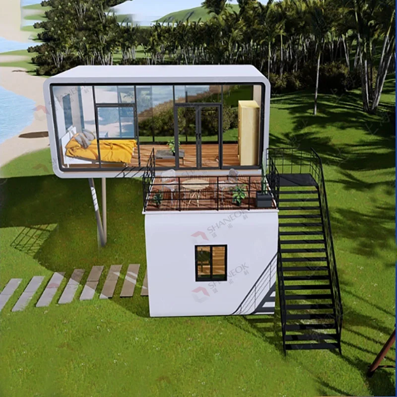 Prefab Detachable Container House Apple Capsule Office Tiny Cabin Indoor Apple Cabin House