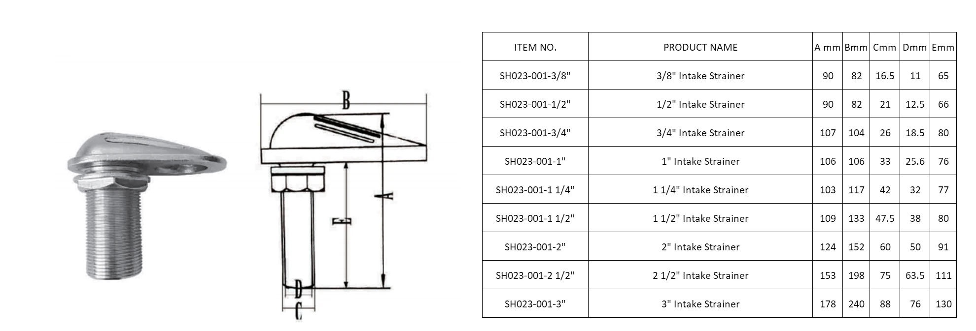 product aisi316 stainless steel intake strainer-2