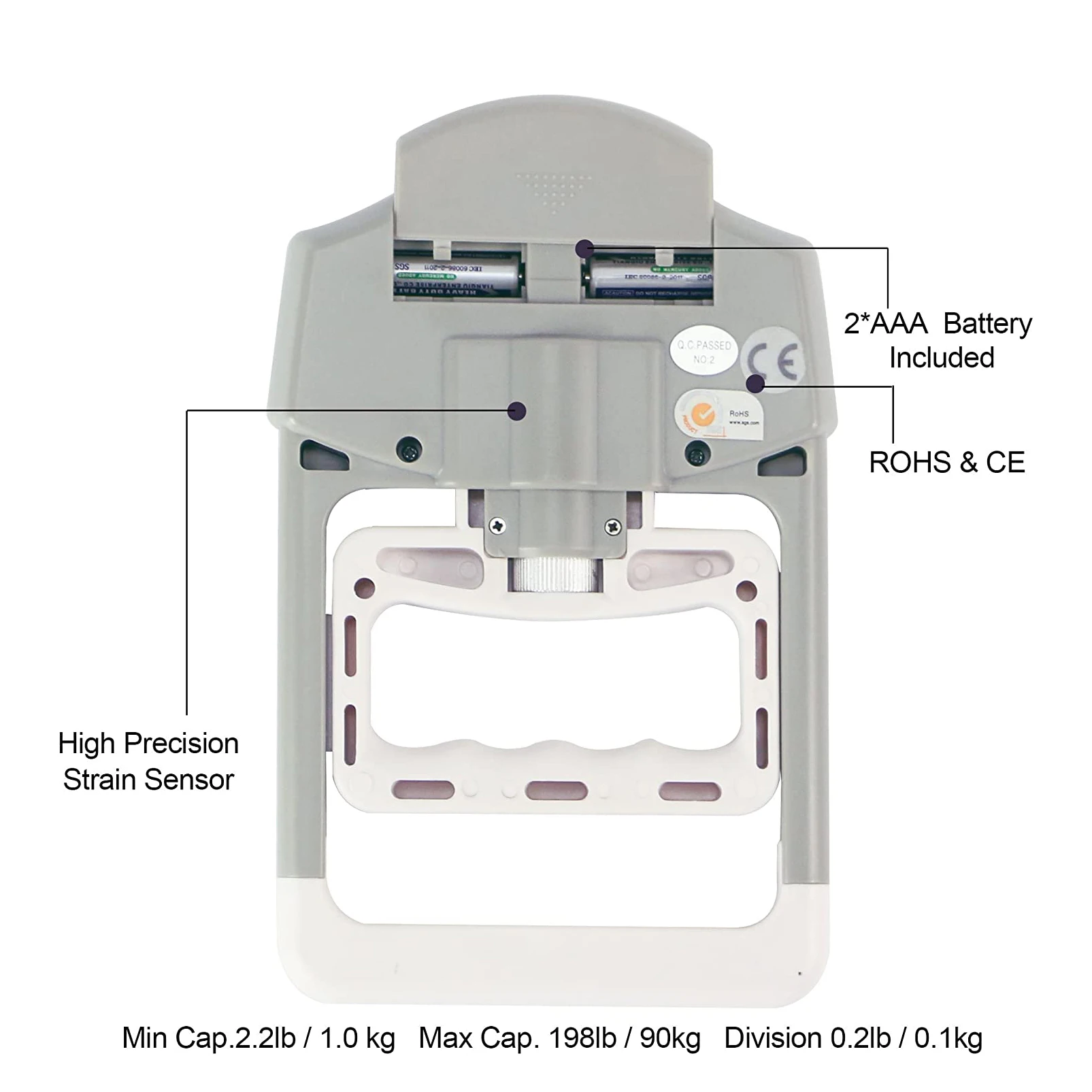 Misuratore Di Forza Di Presa Digitale - 396lb/180 Kg, Schermo LED, Ricarica USB, Per Sport E Terapia - Foto 9