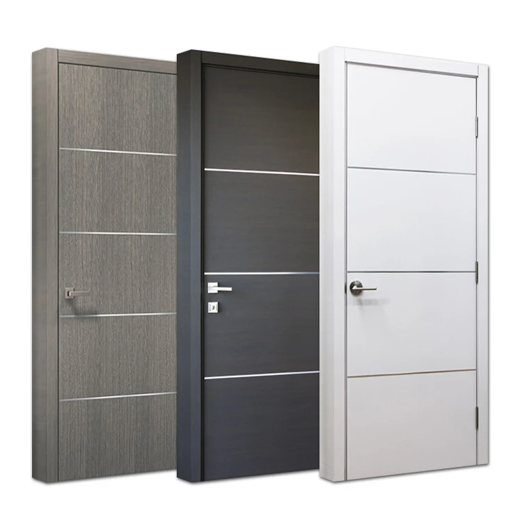 Custom Modern Interior Wooden Doors Luxury Hotel Guest Room Soundproof