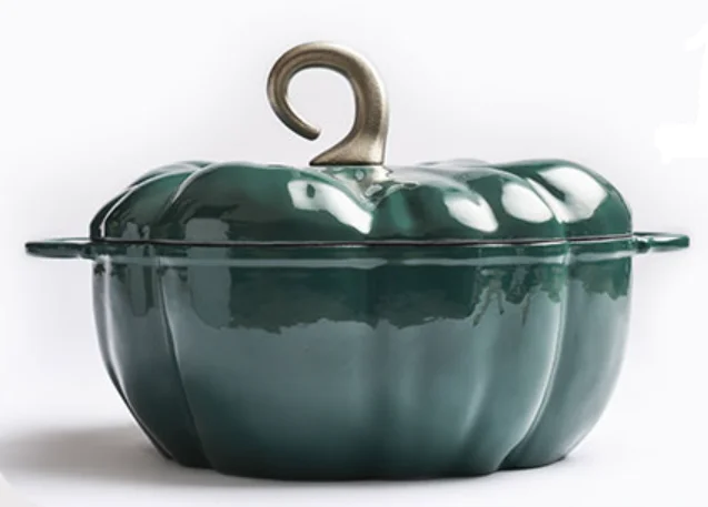 pumpkin enamel cast iron 25cm cookware