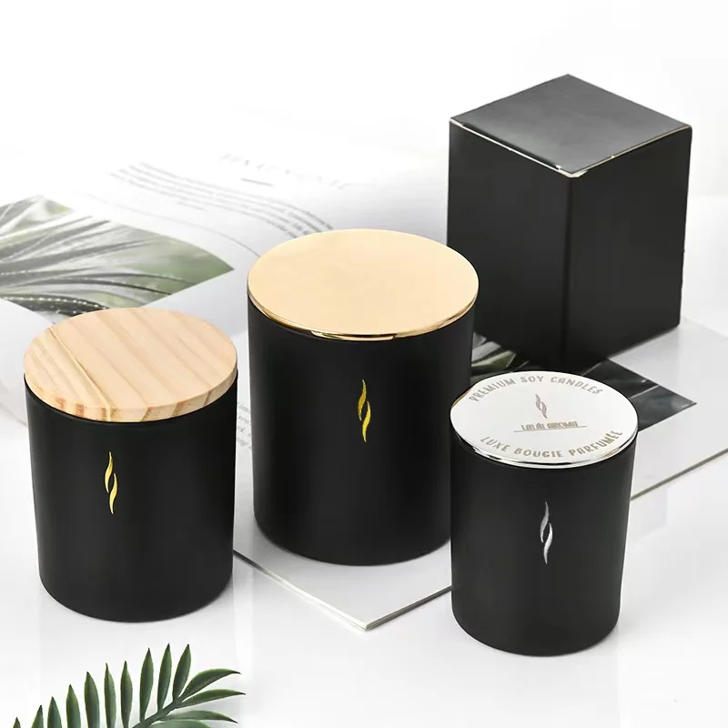 Luxury Candle Jars - High Quality Glass with Metal Lid