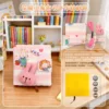 Kit de bricolaje de libro de tela de conejito de casa de flores