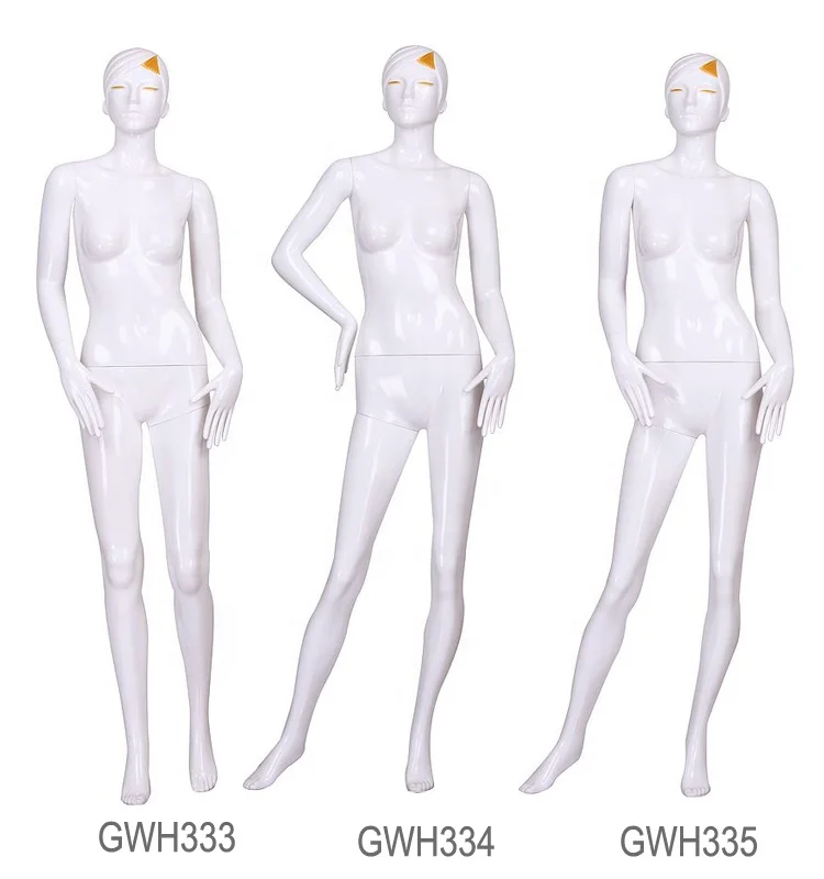 割引光沢のある白い女性のプラスチックマネキン (GWH334)| Alibaba.com