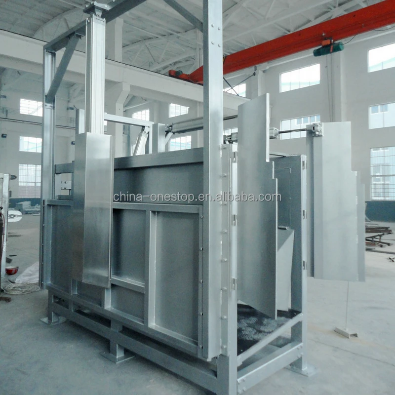Pneumatic cattle killing box for cattle slaughtering line at modern Abattoir factory