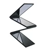 Four-sided foldableing mirror [black] - 12.9*6.9*1.9