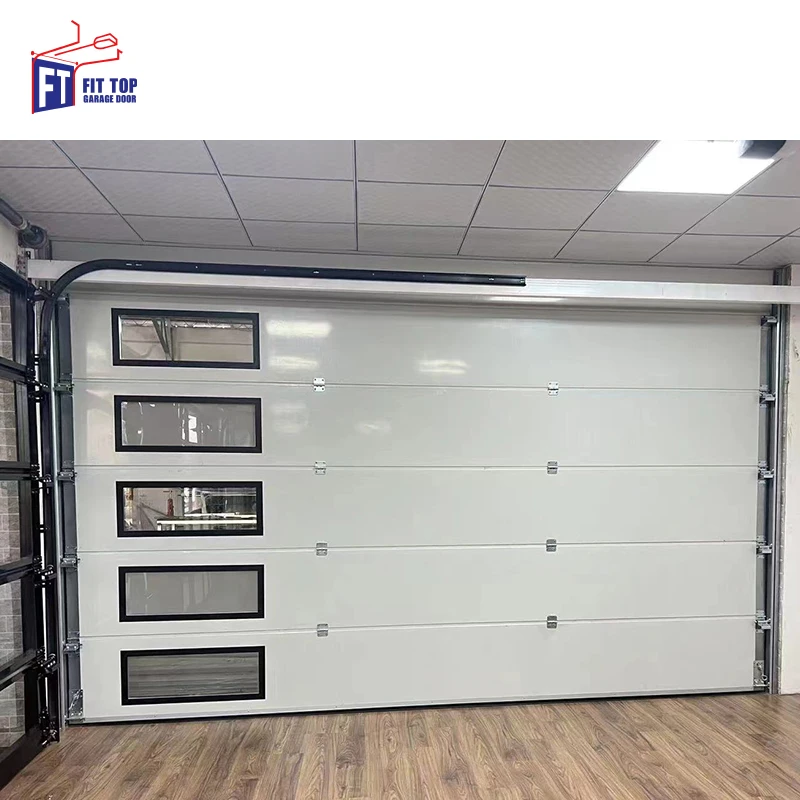 Sectional Overhead Sandwich Panel Thermal Insulated Overhead Garage Door Remote Control