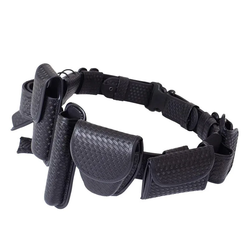 Premium Sport Enthusiasts Duty Belt Kit Multifunctional Belt Rig Kit Tactical Training Detachable Duty Belt Kit Includes Pouches