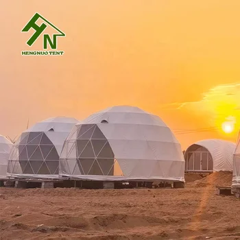 Wholesale Outdoor Luxury Glamping Tent Prefab Dome Houses For Camping Resorts On Sandbeach