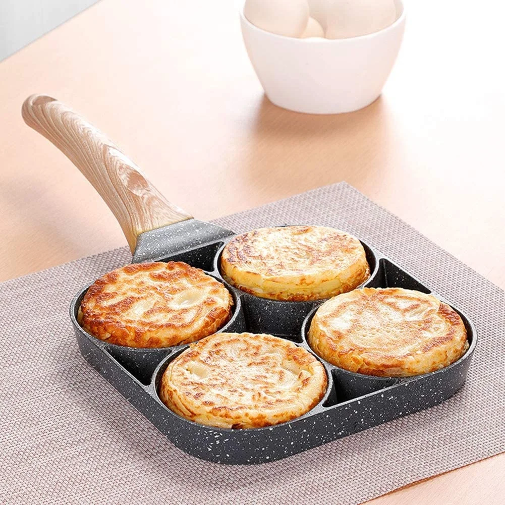 7-Hole Cake Koken Pan Gietijzeren Omelet Pan Non-Stick Koken Pot