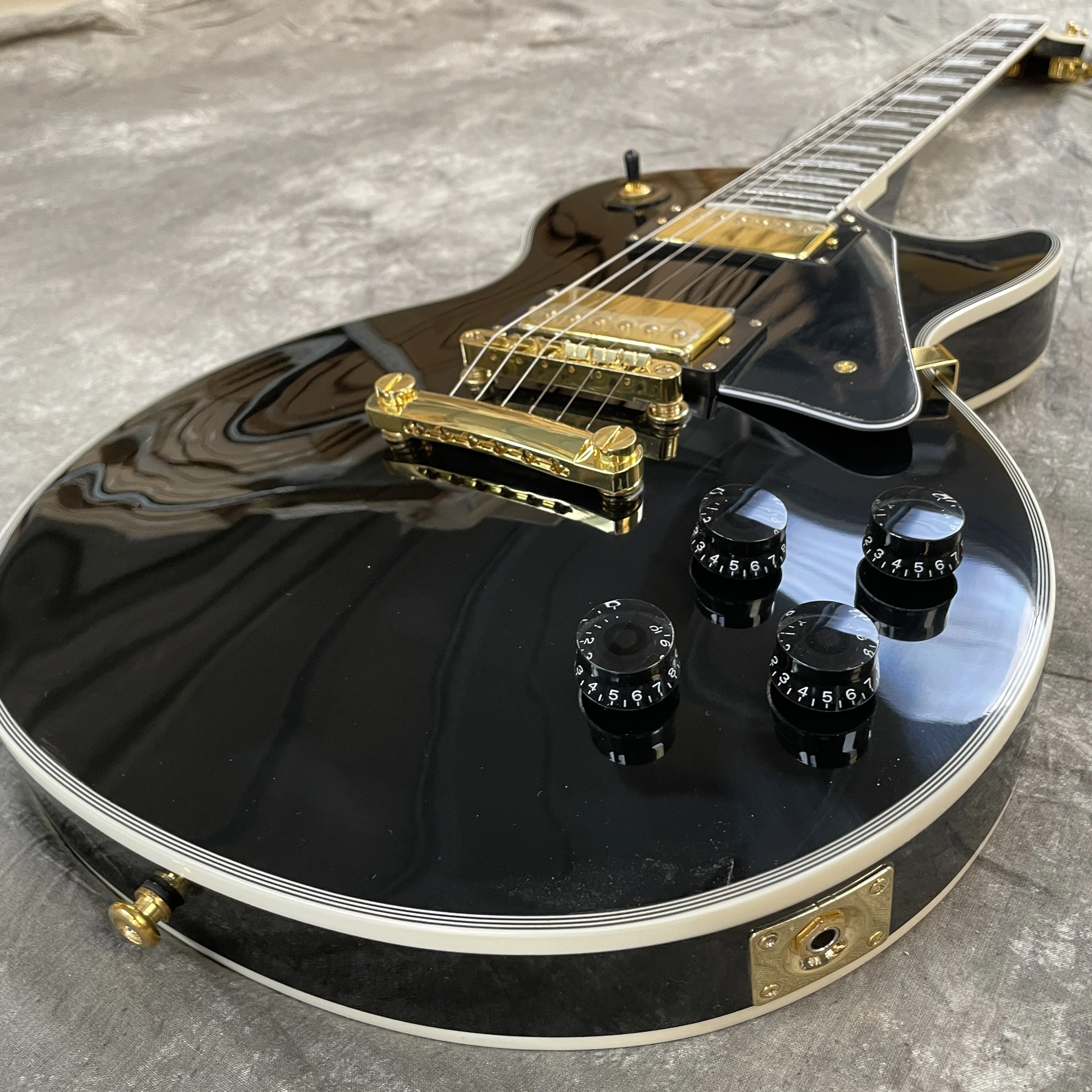 BLACK LP OEM Custom Guitar Electric High Quality Electric Guitars Made in China