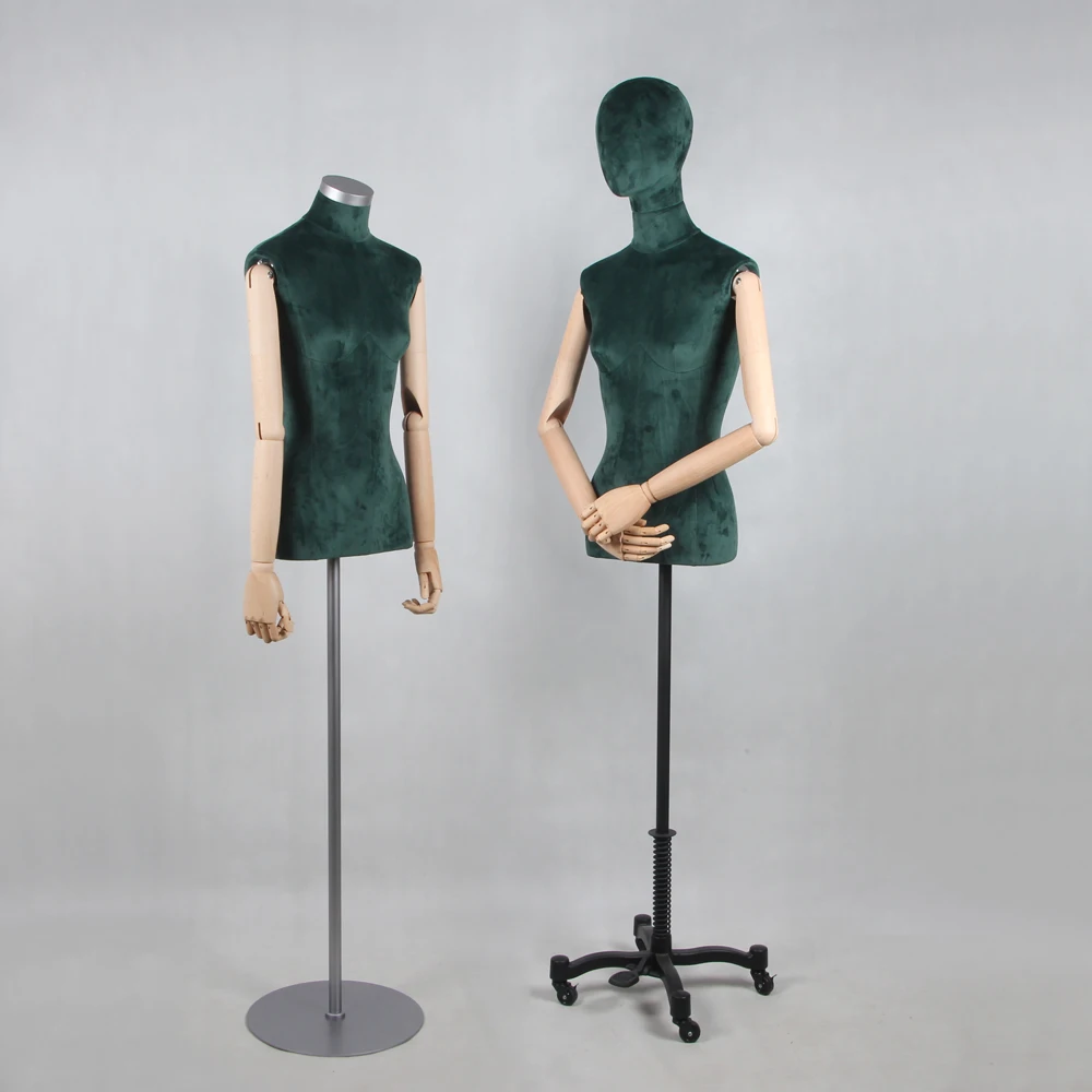 Wholesale Grey Velvet Female Mannequins Maniquine Displaying Women ...