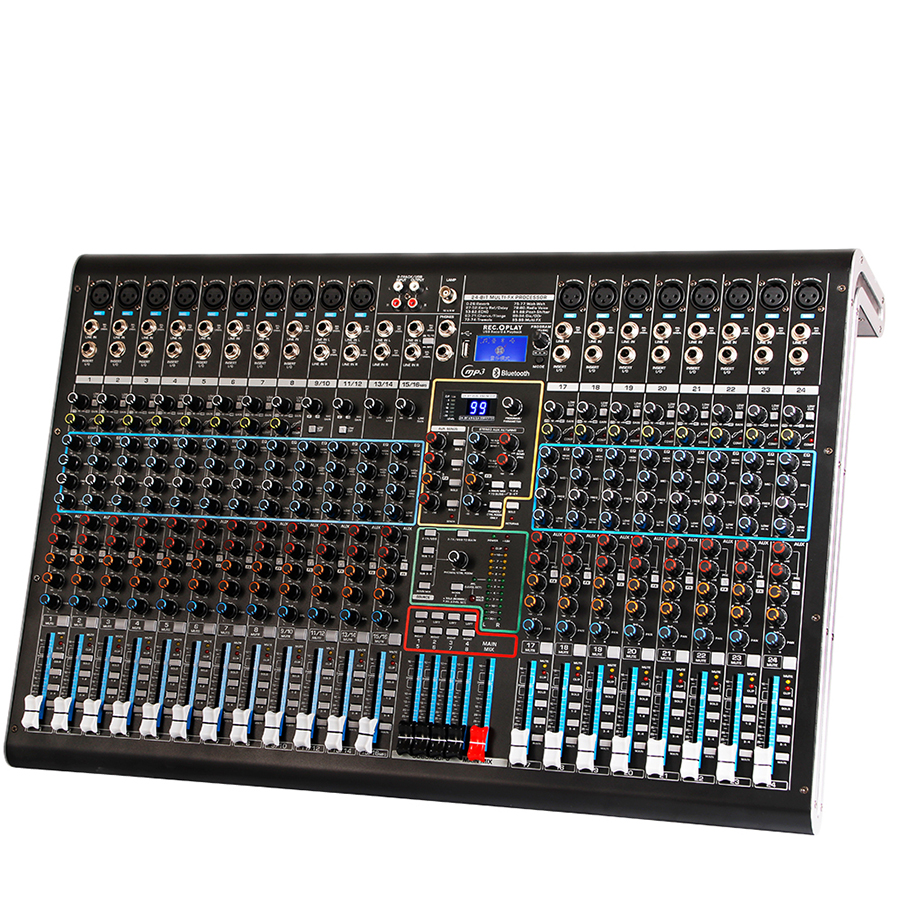 Biner Dx24c Professional Audio Mixer Builtin 99 Kinds Of Dsp Reverb Effect 24 Channel Audio