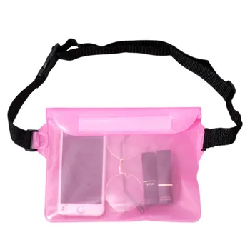 Outdoor Sports Fanny Pack Drifting Beach Mobile Phone Waterproof Bag PVC Three-Layer Sealed Touch Screen Mobile Phone Waterproof