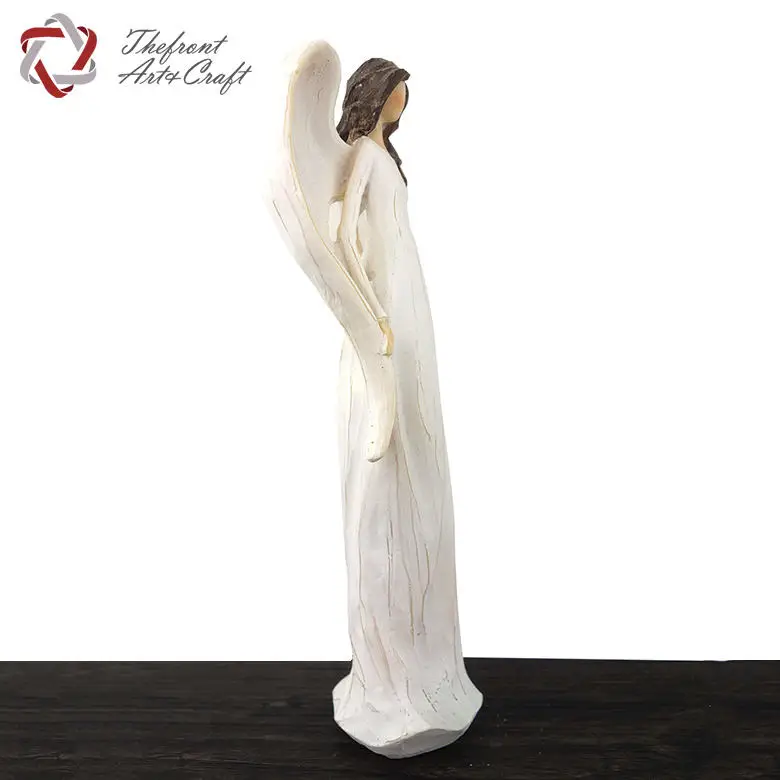 China Manufacturer Standing White Saute Decor Wholesale Polyresin