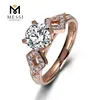 14K moissanite diamond ring