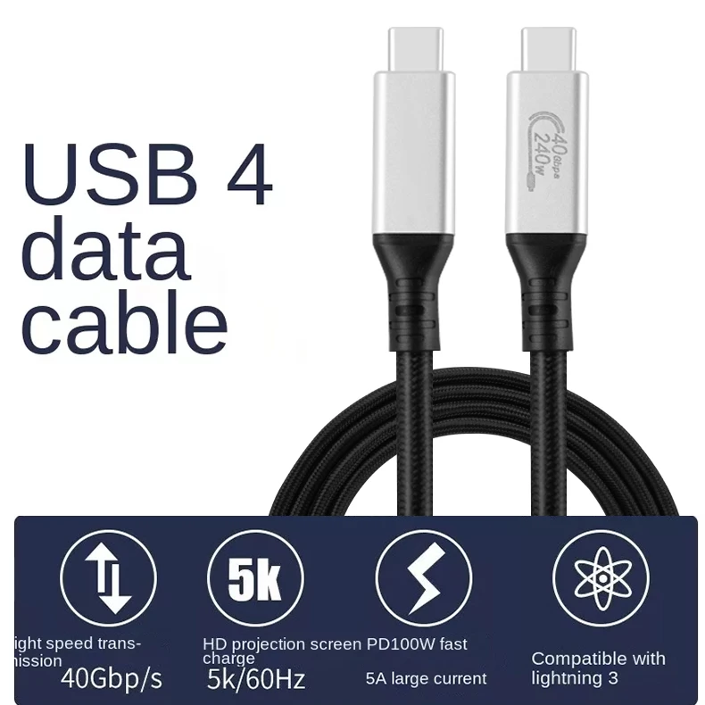 Usb C Gbps Cable Usbc Cable W Transmission Thunderbolt Usb