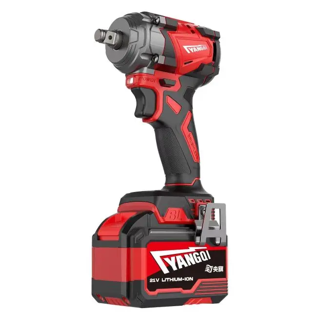 YQ-350-10 6.0Ah Cordless Impact Wrench-Adjustable Torque 350N.m Cordless Tools Brushless Motor Impact Wrench