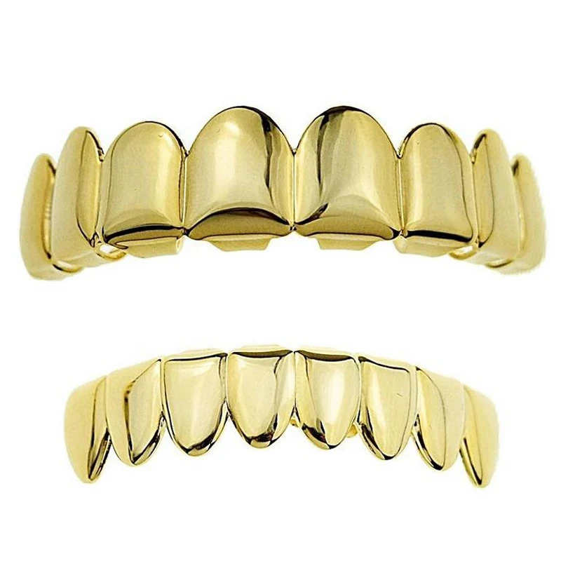 Blues Wholesale Fashion Teeth Grillz Custom Cheap Copper 8 Eight Tooth