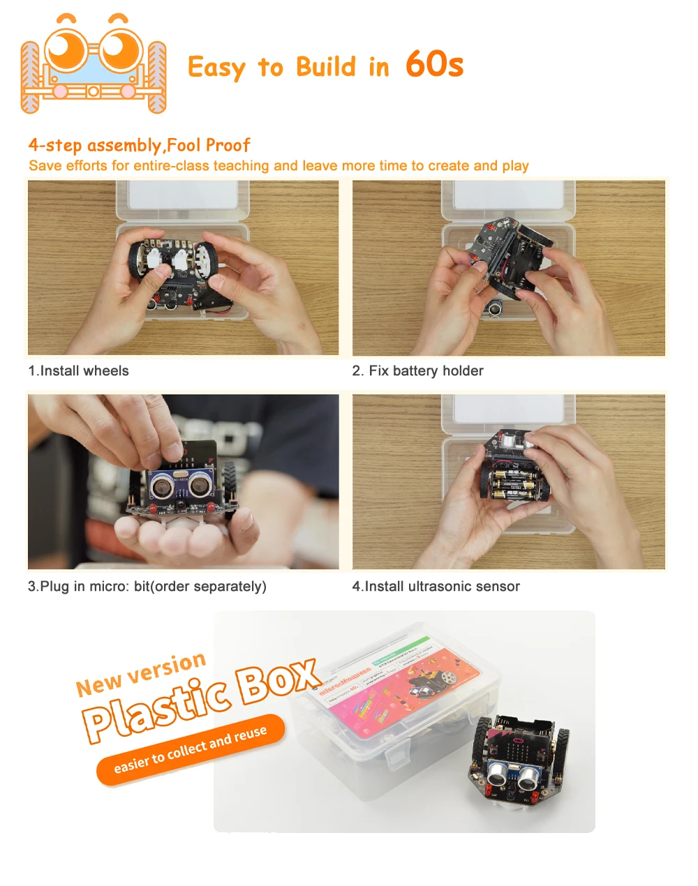 MaQueen 4.0 programming smart cart micro bit educational robot ...