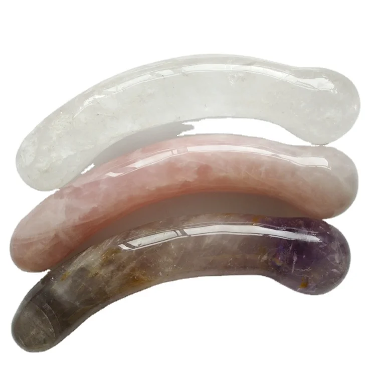 Pelvic Floor Massage Tool Original Point Yellow Crystal Wands Natural Wand Massage Wand