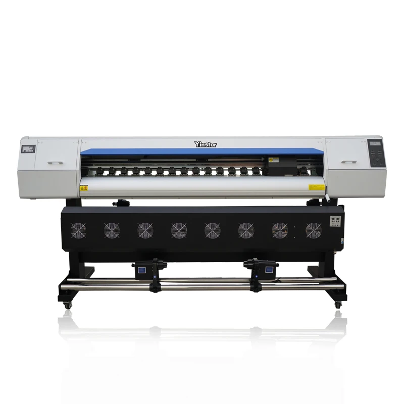 Yinstar 2 head 1.8m large format eco solvent printer in China vinyl