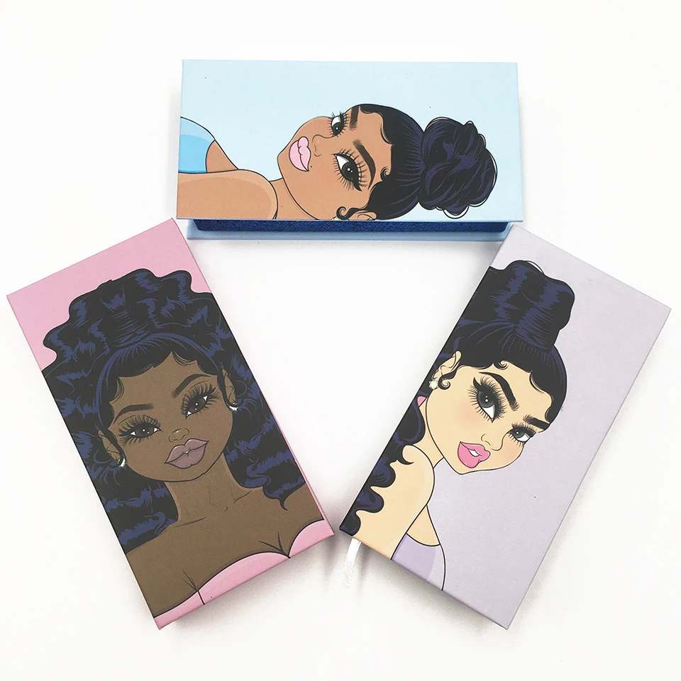 Factory Wholesale Eyelash Packaging Vendor Customized Eyelash Boxes and Custom Logo 2021Hot Lash Boxes