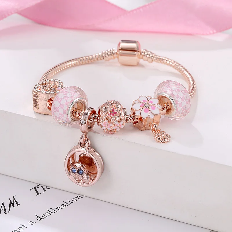 Ebay Hotsale Rose Gold Enamel Hole 