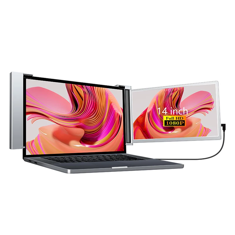 2023 FOPO New Model Dual Screen Portable Monitor for Mobile Phone Extender Gaming Monitor