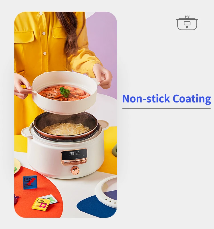 Home Appliance Electrical Multi Purpose Cooker 3l Stainless Steel Inner