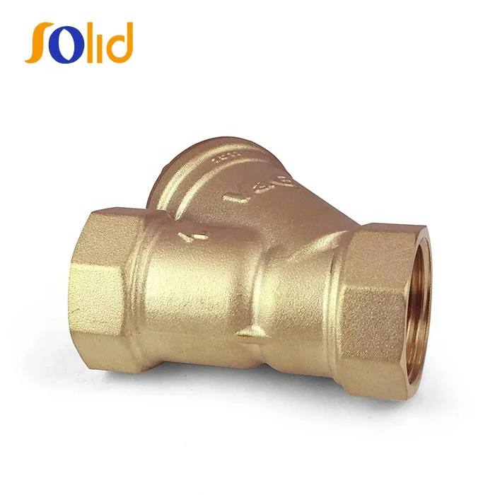 BSPP Threaded Female Ends PN16 Brass Filter Valve Y Type Strainer