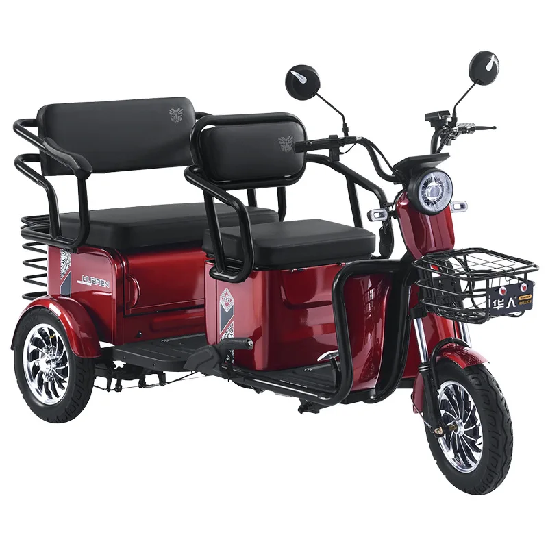 Three Wheel A Bike With Two Seats 600W Tricycle Electric Bike