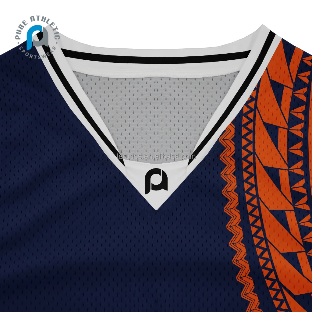 Subliminator Los Angeles Clippers Basketball Polynesian Design Jersey