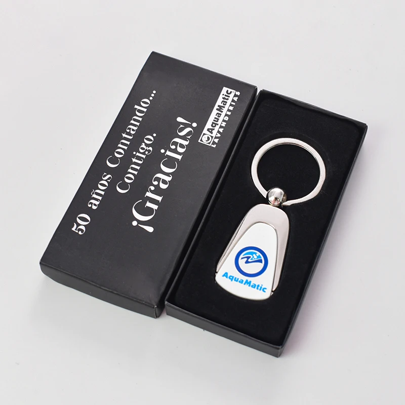 Custom Gift Box Promotion Car Key Ring Key Chain Key Chain Custom Keychains Metal llaveros Personalizados
