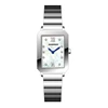 pearl shell white dial watch