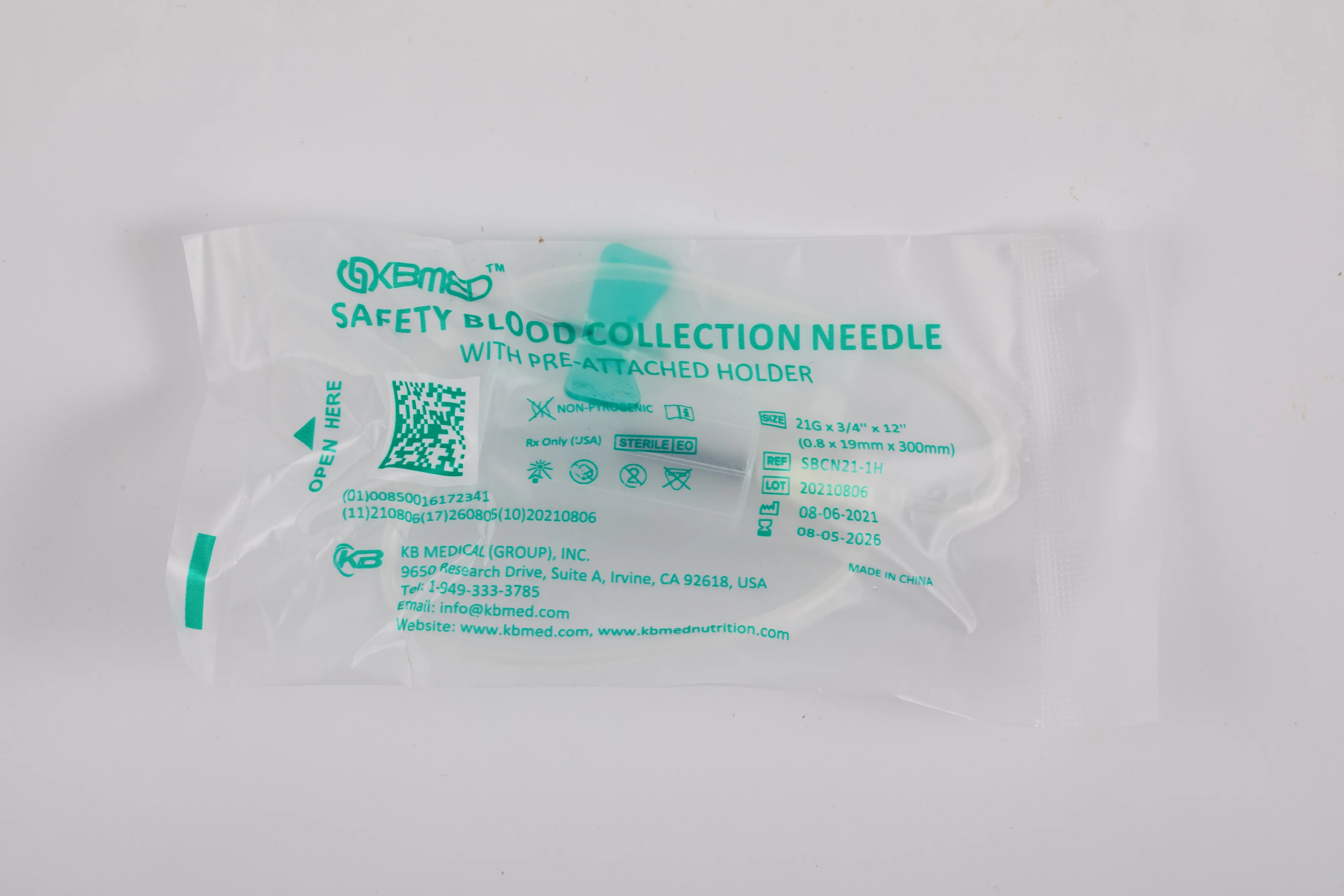 Medical Disposable Safety Vacutainer Butterfly Blood Collection Needle