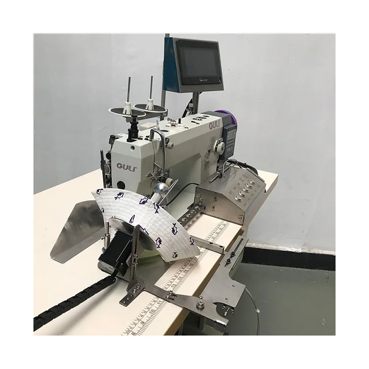 Computerized Baseball Hat Brim Stitching Sewing Making Machine