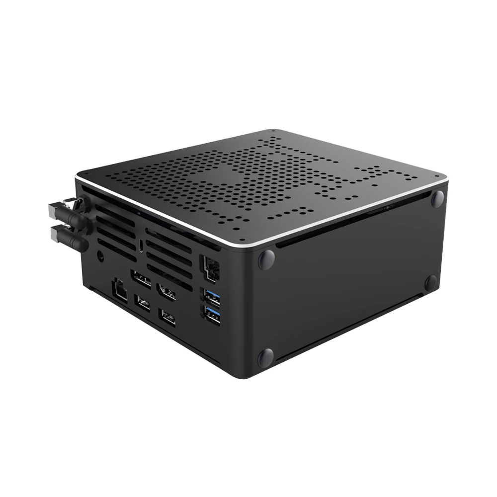 Mini Gaming Computer 10th Gen Intel Core I9 10980HK 10885H I7 10870H I3 10300H 8 Core 2lan Mini Pc Win10 DDR4 NVME SSD AC WiFi