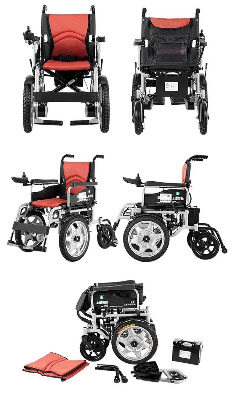 Manufactures wheelchair comfortable 4x4 wheelchair attractive all terrain lightweight folding power wheelchair long use manufacture