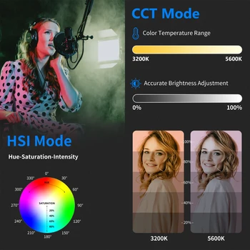 Neewer RGB LED Video Light with App Control, Video Lighting Kit with CRI 97+ for Zoom, YouTube, Webex, Broadcasting Photography detail image