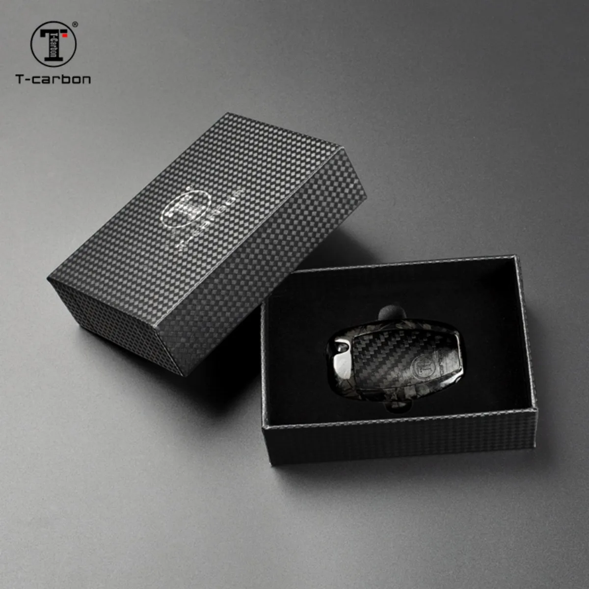 Чехол для автомобильного ключа из кованого волокна для Mercedes Benz T-carbon, новые чехлы для автомобильных ключей, Заводские продажи, аксессуары для интерьера автомобиля, чехлы для ключей