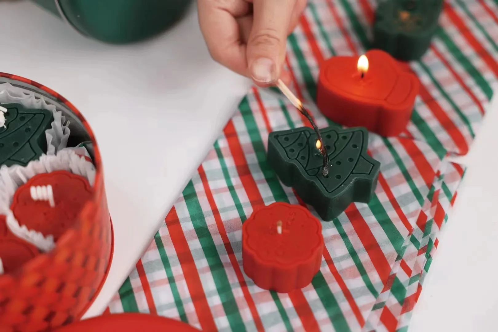 I66 Christmas Series Scented Candles Christmas Tree Santa Claus