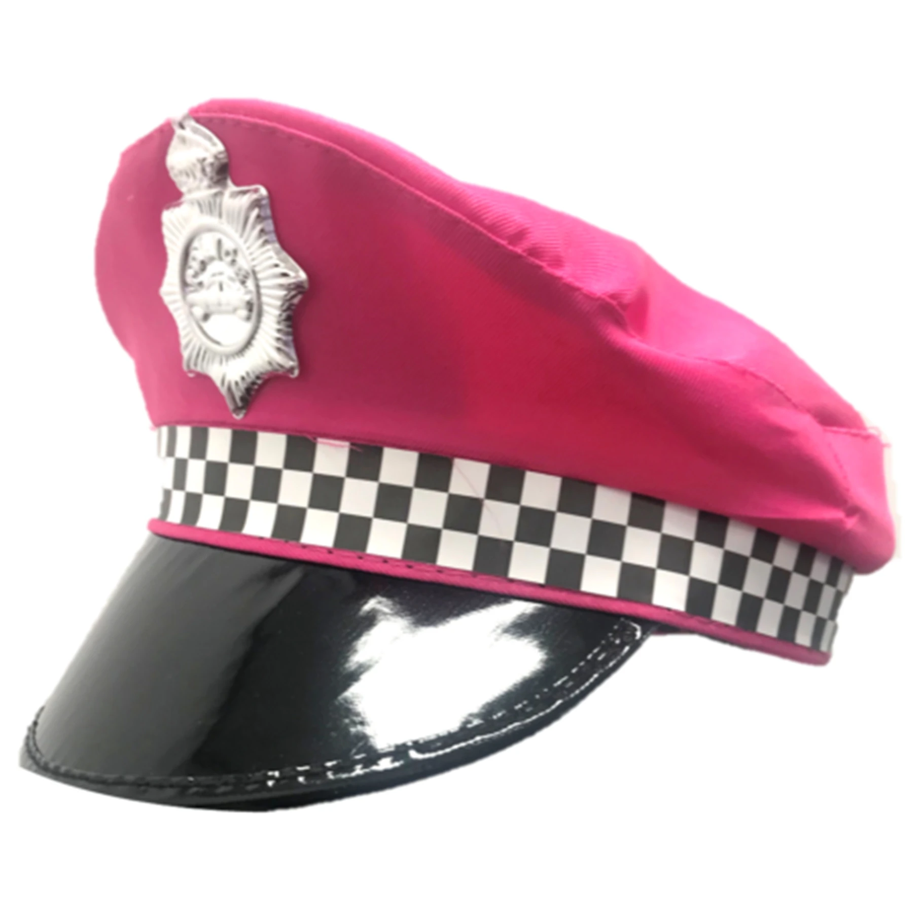 pink police hat