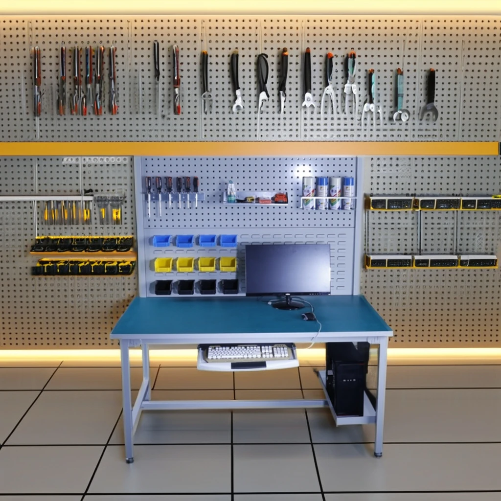 Adjustable Anti-static Workbench With Power Supply For Assembly Line ...