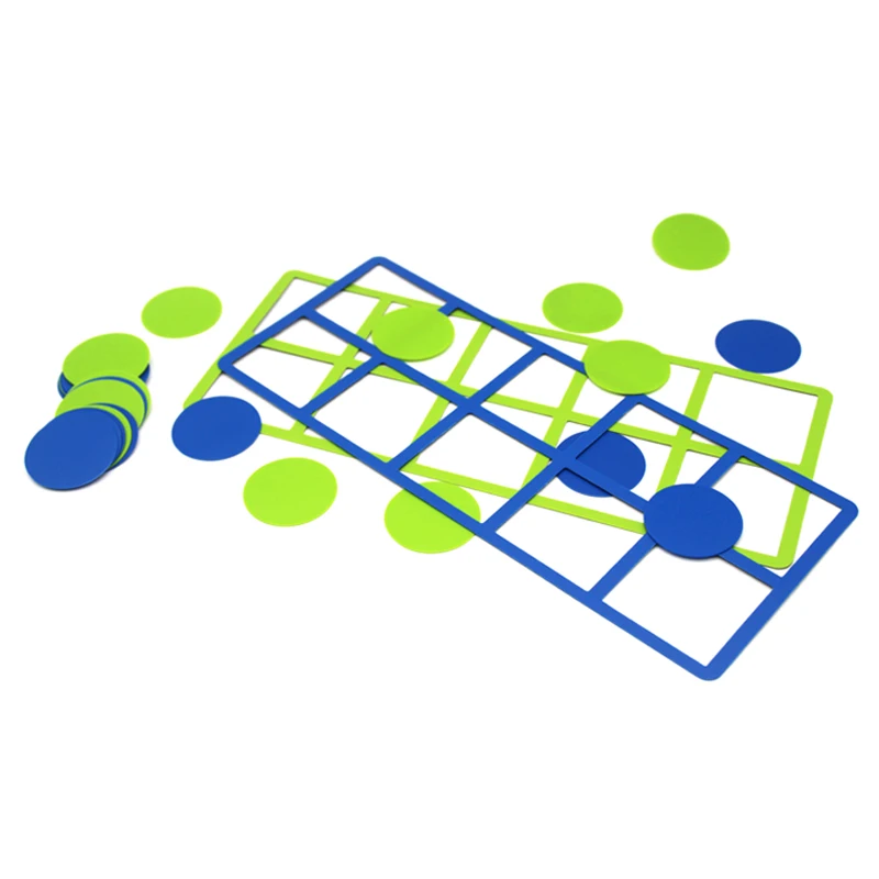 Wholesale Educational Supplies Ten Frames Set Children Learning Resources Math Plastic Ten Frames