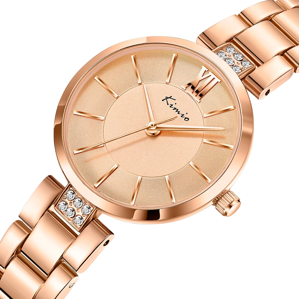 KIMIO Women Watches Diamond Bracelet Crystal Band Watch Ladies Brand Luxury  Female Wristwatch Dropshipping Quartz Clock