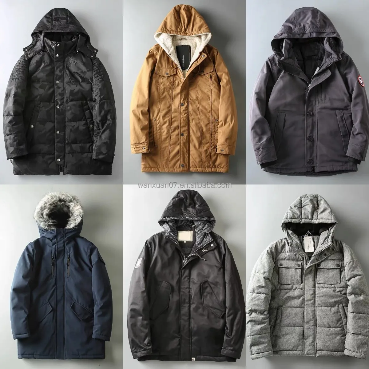 New Winter Wool Men's Coat Fashion Coat Men's Warm Thick Lapel Contrast ...