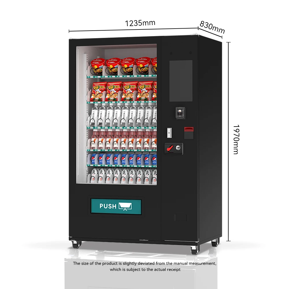 Commercial Greece Automatic Vending Machine Selling Groceries Cigarettes Snacks Cosmetics Vending Machine Gsm