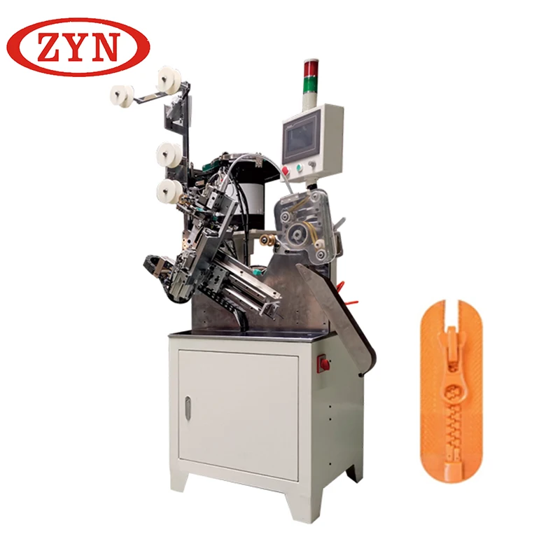 Automatic Zipper Slider Mounting Machine For Inject Pin Box Plastic