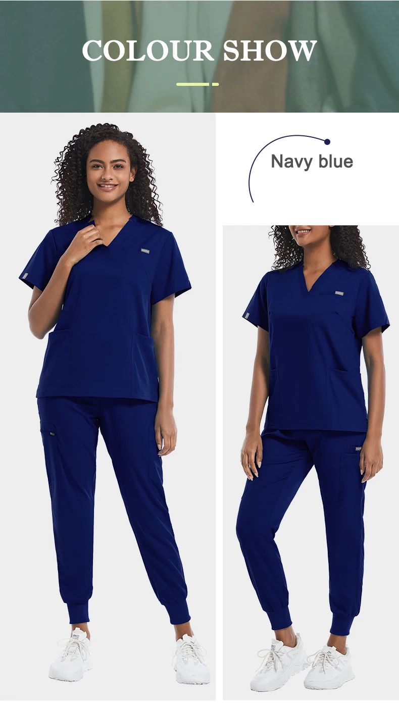 Hight Waisted Work Pants Reusable Custom Scrubs Jogger Style Doctor